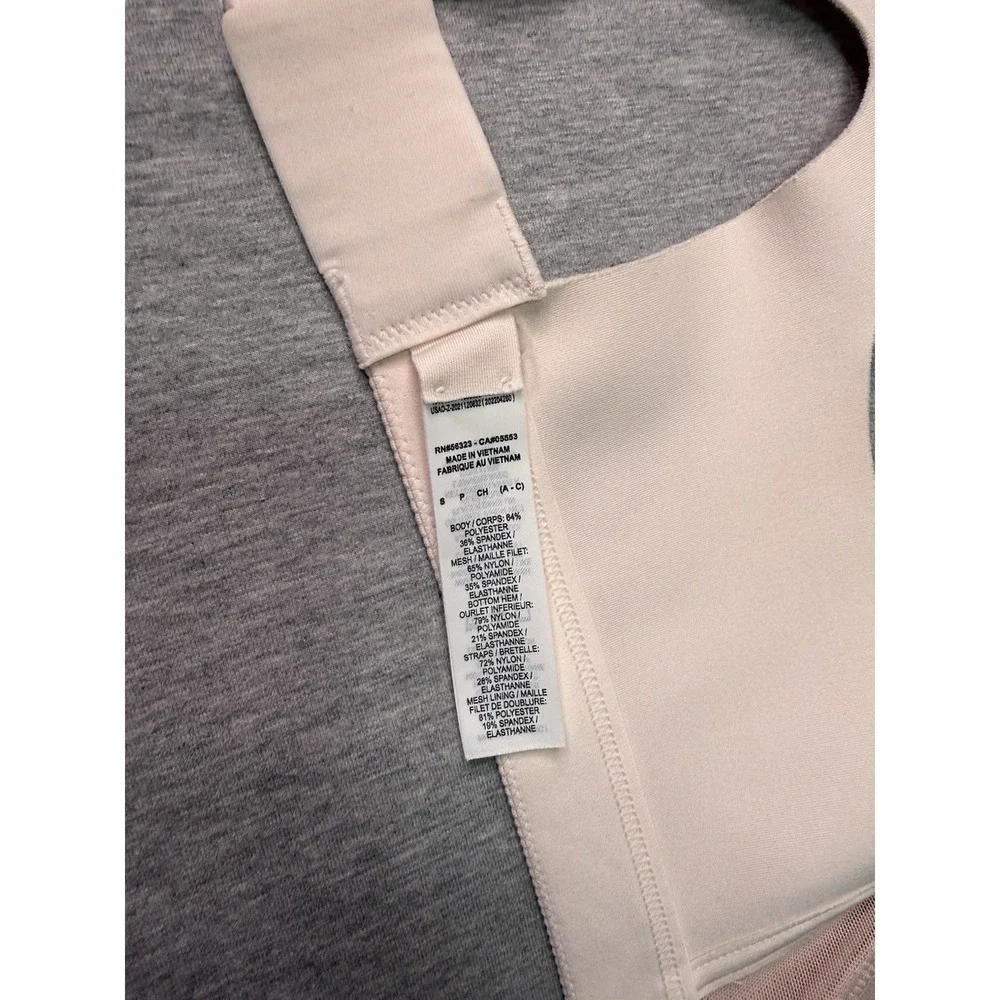 Nike Dri-FIT High Support Sports Bra Women's Small A-C Front Zip Light Pink